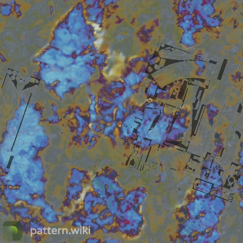 AK-47 Case Hardened seed 996 pattern template