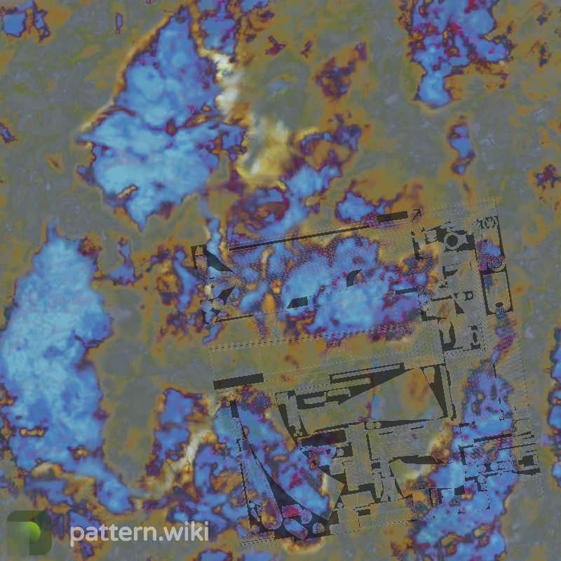 AK-47 Case Hardened seed 129 pattern template