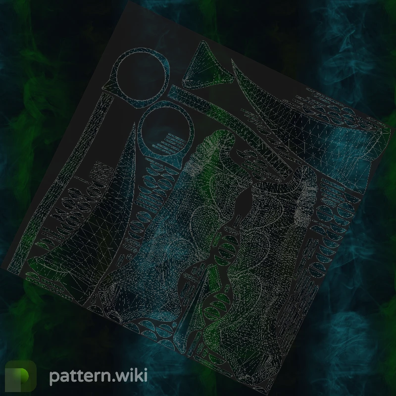 Karambit Gamma Doppler seed 96 pattern template