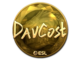 Sticker DavCost (Gold) | Katowice 2019 preview