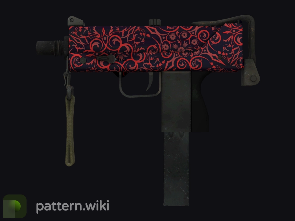 MAC-10 Red Filigree seed 12