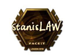 Sticker stanislaw (Gold) | London 2018 preview