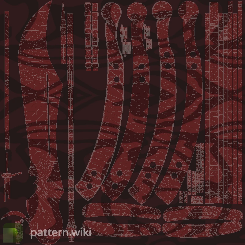 Butterfly Knife Slaughter seed 883 pattern template