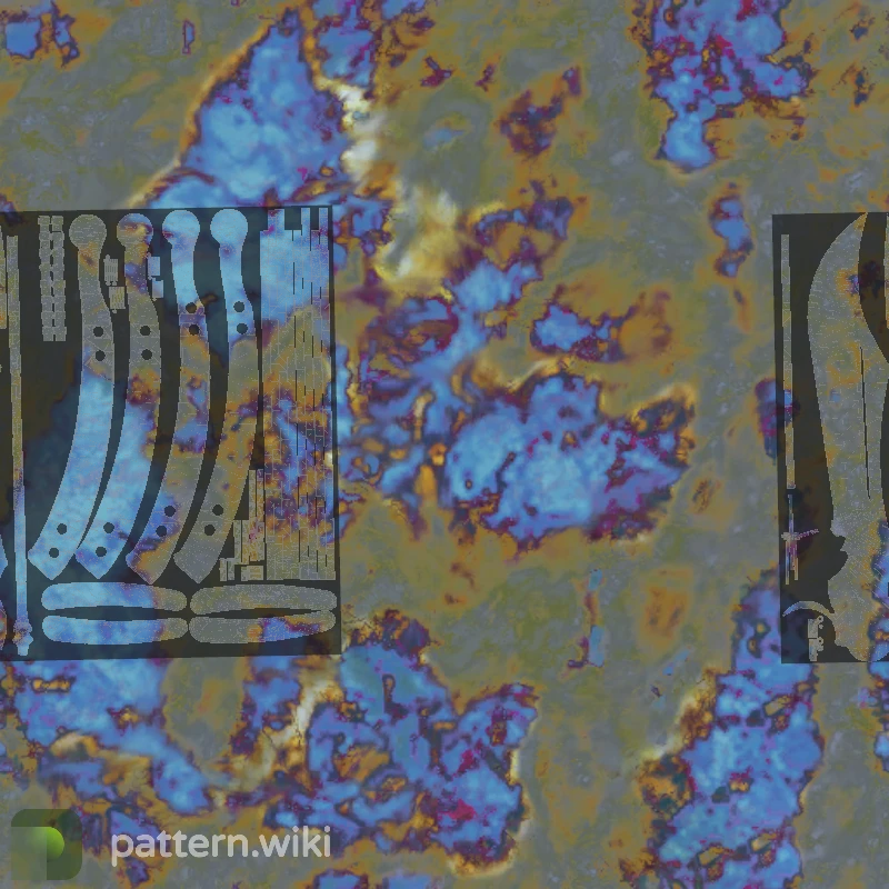 Butterfly Knife Case Hardened seed 602 pattern template