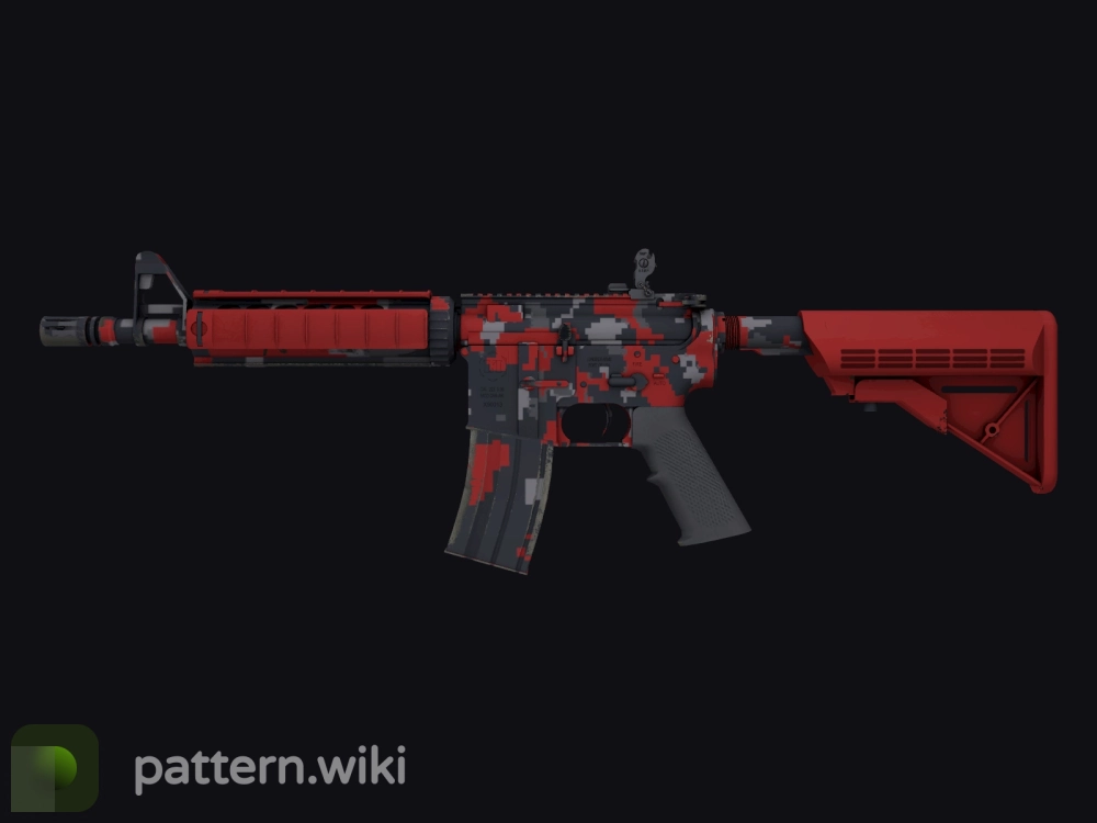 M4A4 Red DDPAT seed 465