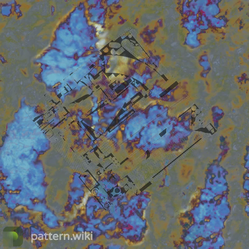 AK-47 Case Hardened seed 662 pattern template