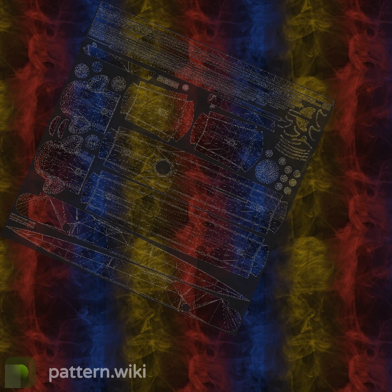 Stiletto Knife Marble Fade seed 537 pattern template