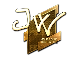 Sticker JW (Gold) | Boston 2018 preview