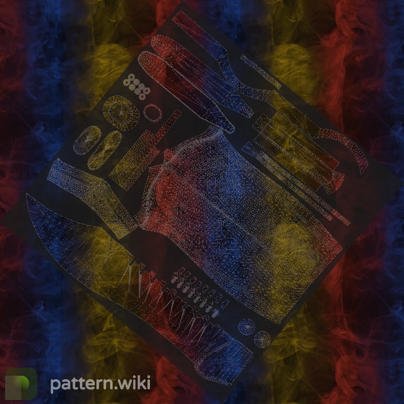 Bowie Knife Marble Fade seed 34 pattern template