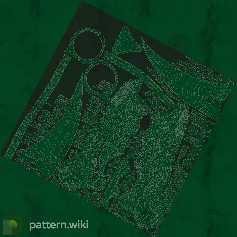 Karambit Gamma Doppler seed 9 pattern template