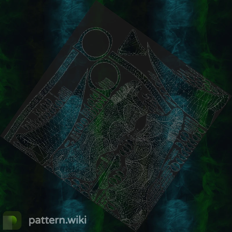 Karambit Gamma Doppler seed 421 pattern template