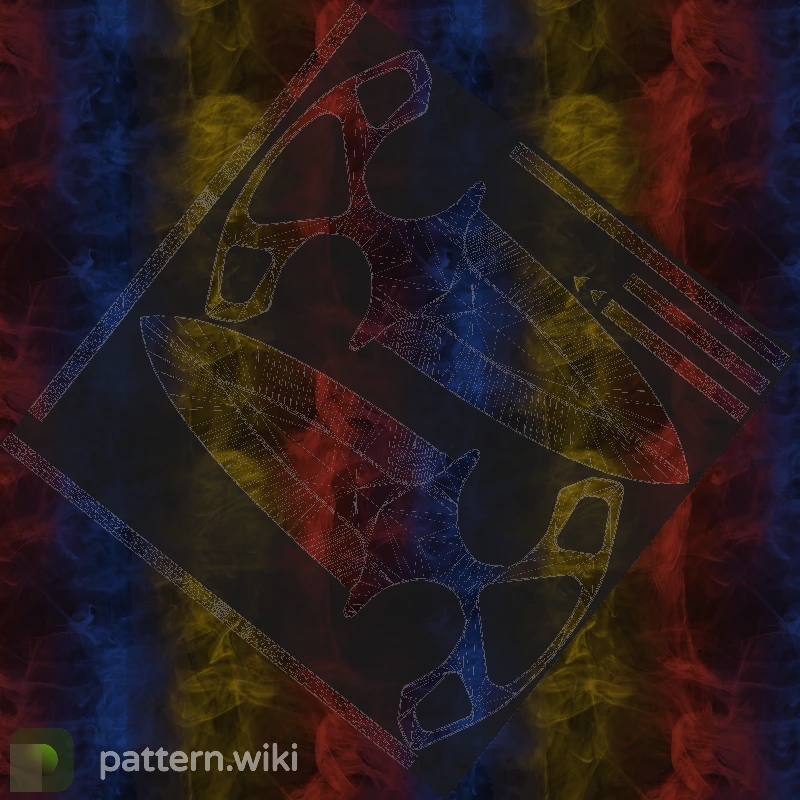 Shadow Daggers Marble Fade seed 789 pattern template