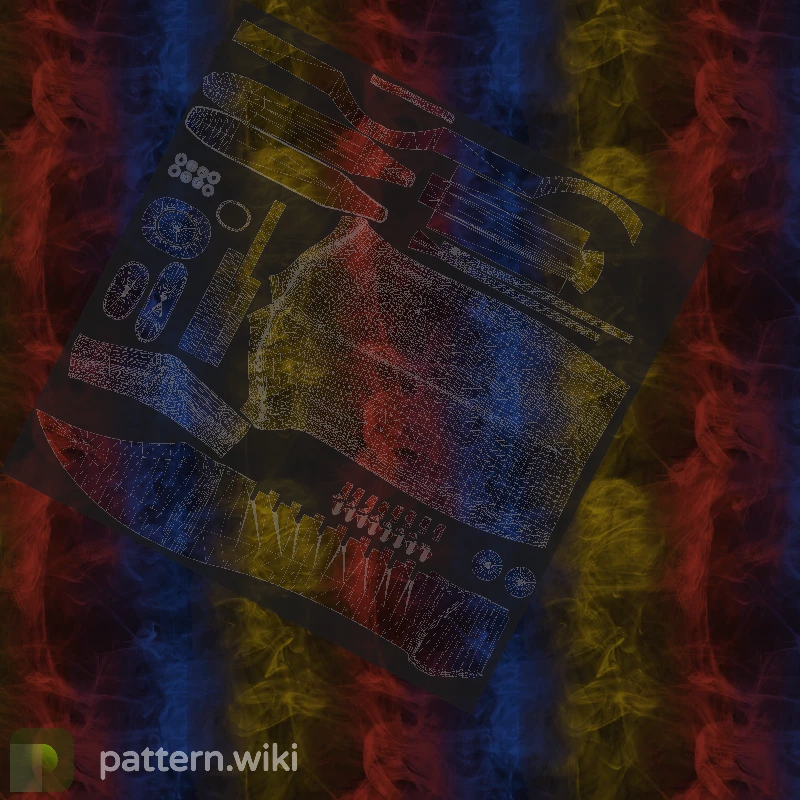 Bowie Knife Marble Fade seed 290 pattern template