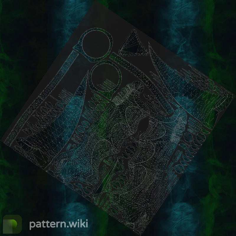 Karambit Gamma Doppler seed 437 pattern template