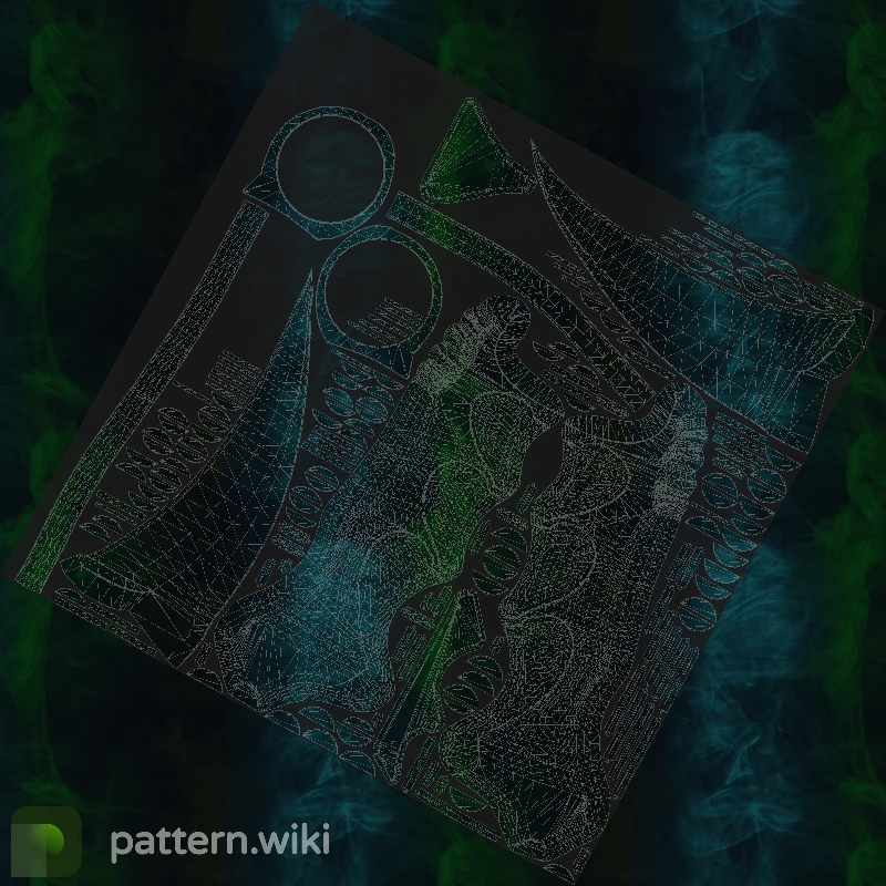 Karambit Gamma Doppler seed 115 pattern template