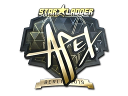 Sticker apEX (Gold) | Berlin 2019 preview