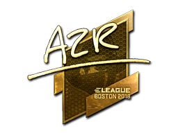 Sticker AZR (Gold) | Boston 2018 preview