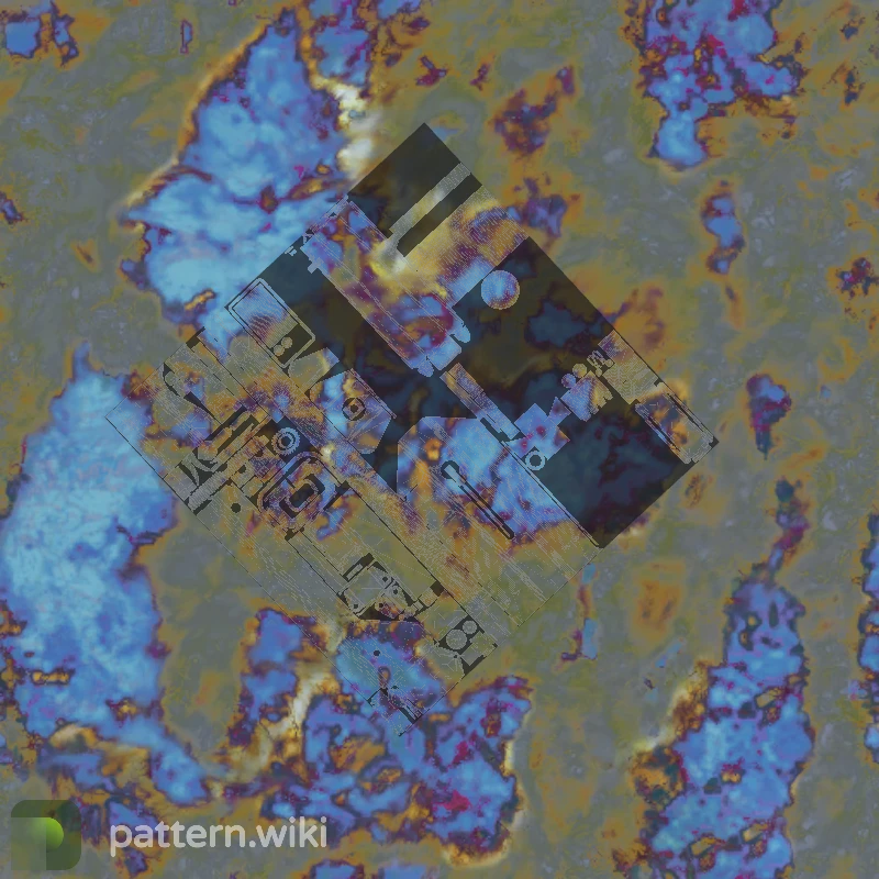 MAC-10 Case Hardened seed 764 pattern template