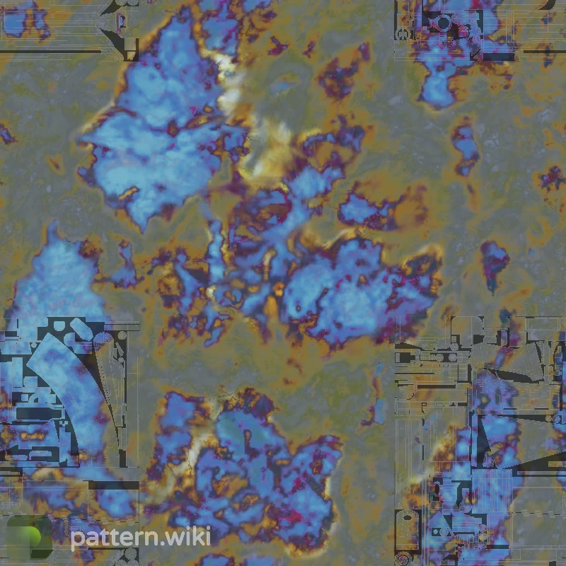 AK-47 Case Hardened seed 671 pattern template