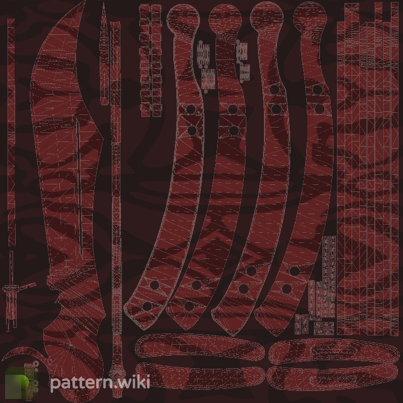 Butterfly Knife Slaughter seed 521 pattern template