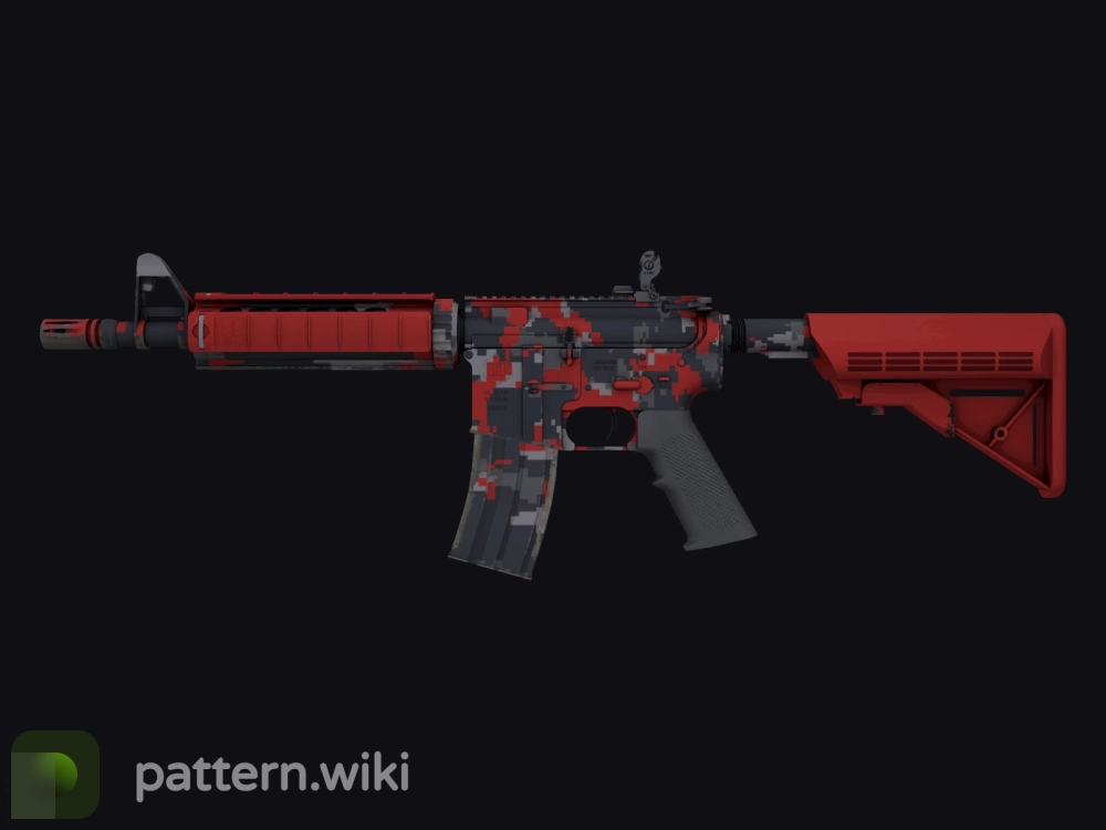 M4A4 Red DDPAT seed 112