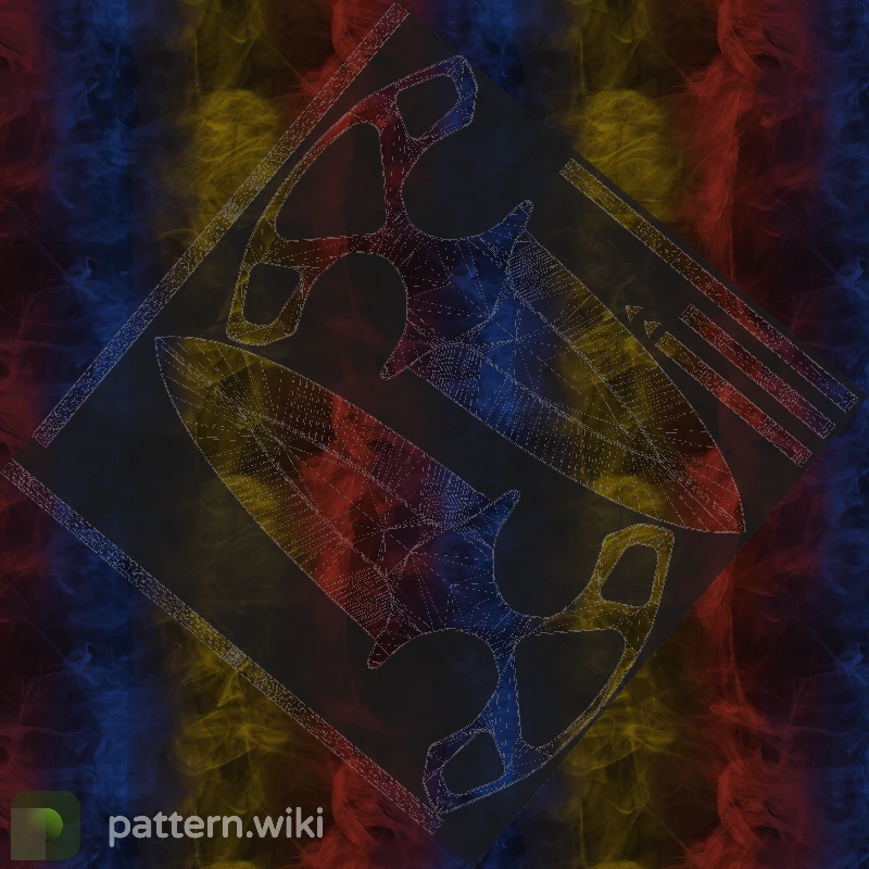 Shadow Daggers Marble Fade seed 897 pattern template