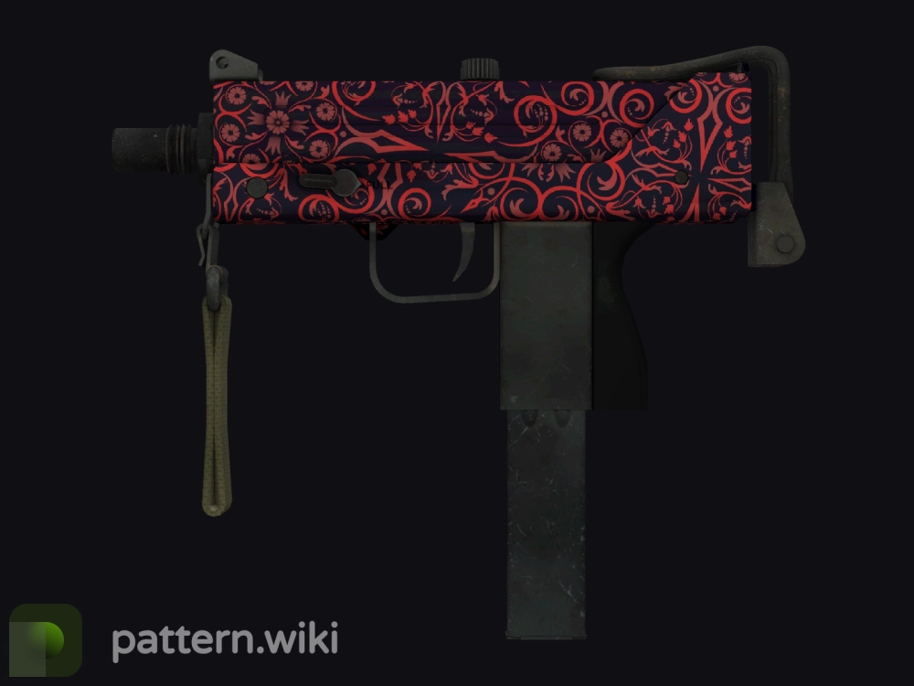 MAC-10 Red Filigree seed 4