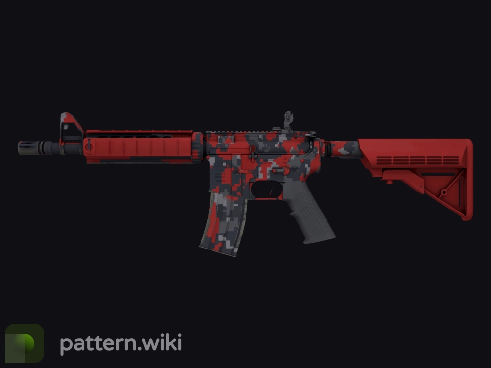 M4A4 Red DDPAT seed 815