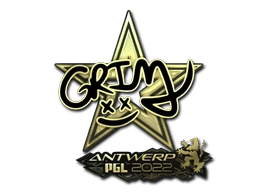 Sticker Grim (Gold) | Antwerp 2022 preview