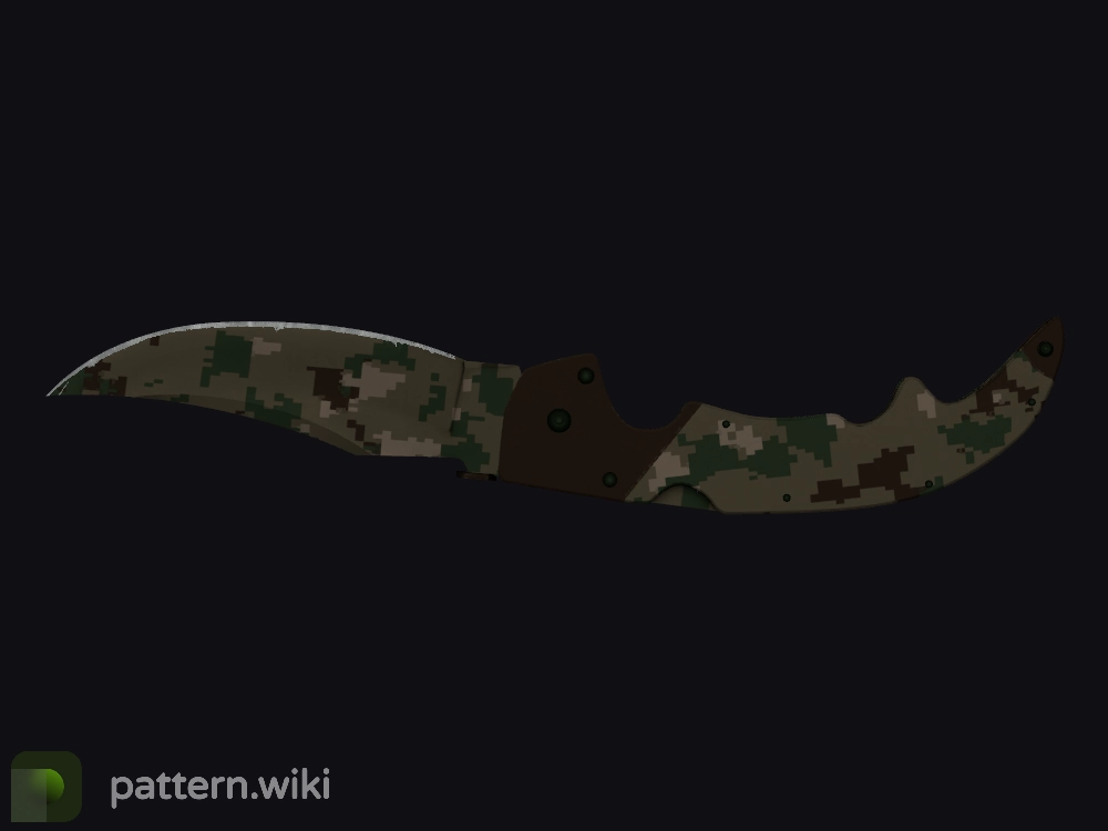 Falchion Knife Forest DDPAT seed 197