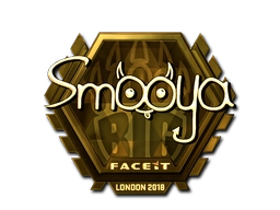 Sticker smooya (Gold) | London 2018 preview