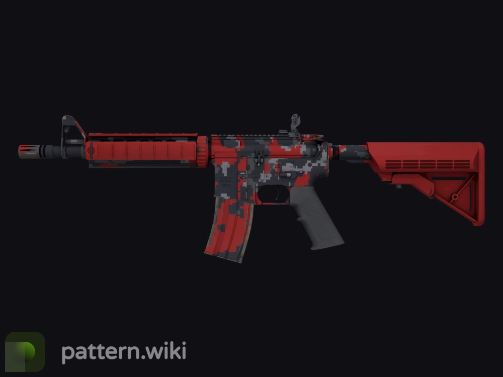 M4A4 Red DDPAT seed 460