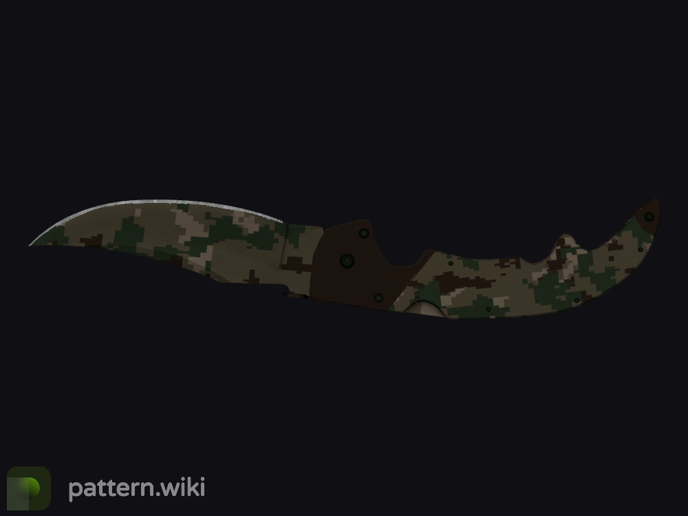 Falchion Knife Forest DDPAT seed 123