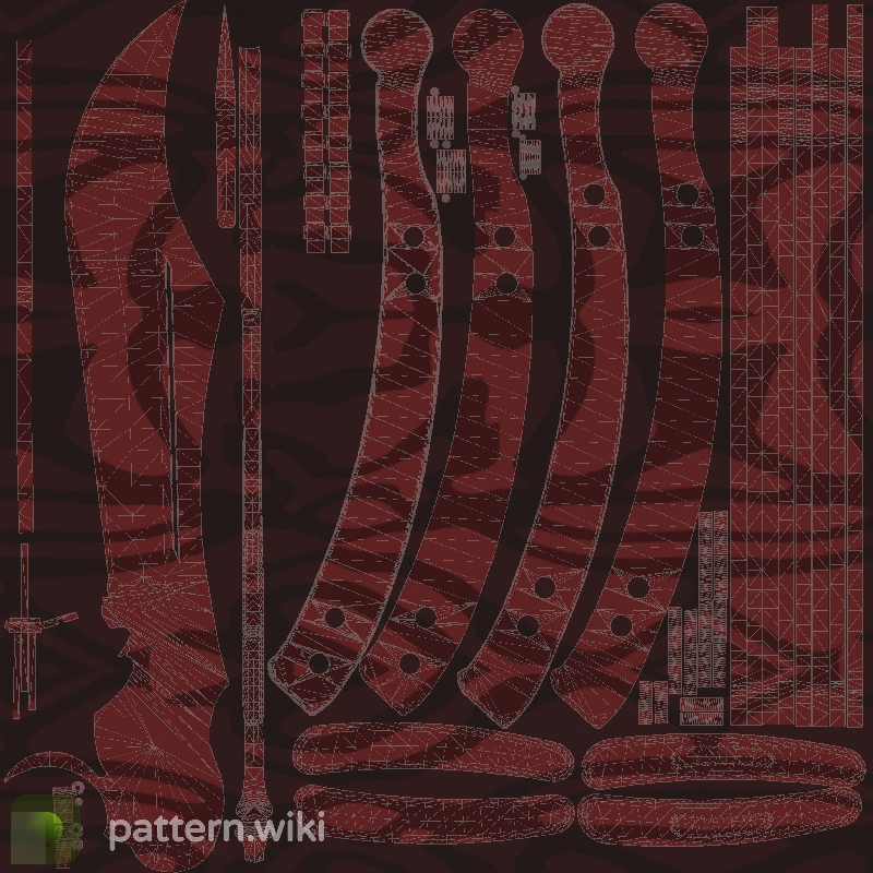 Butterfly Knife Slaughter seed 307 pattern template