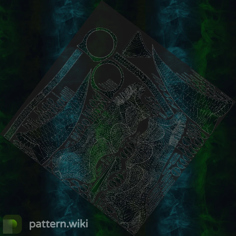 Karambit Gamma Doppler seed 430 pattern template