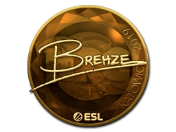 Sticker Brehze (Gold) | Katowice 2019 preview