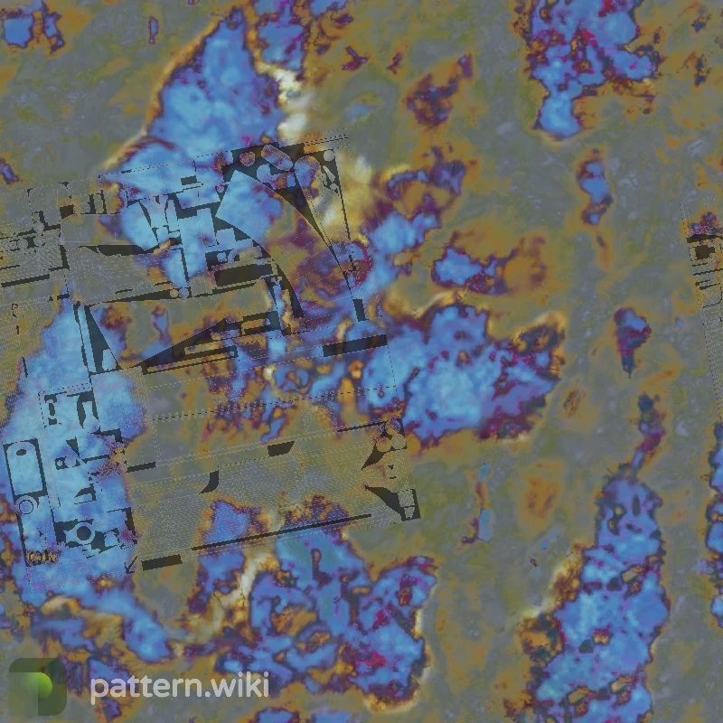 AK-47 Case Hardened seed 771 pattern template