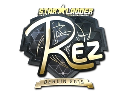 Sticker REZ (Gold) | Berlin 2019 preview