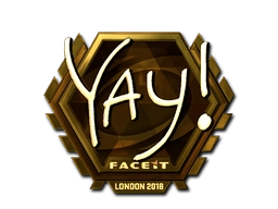 Sticker yay (Gold) | London 2018 preview