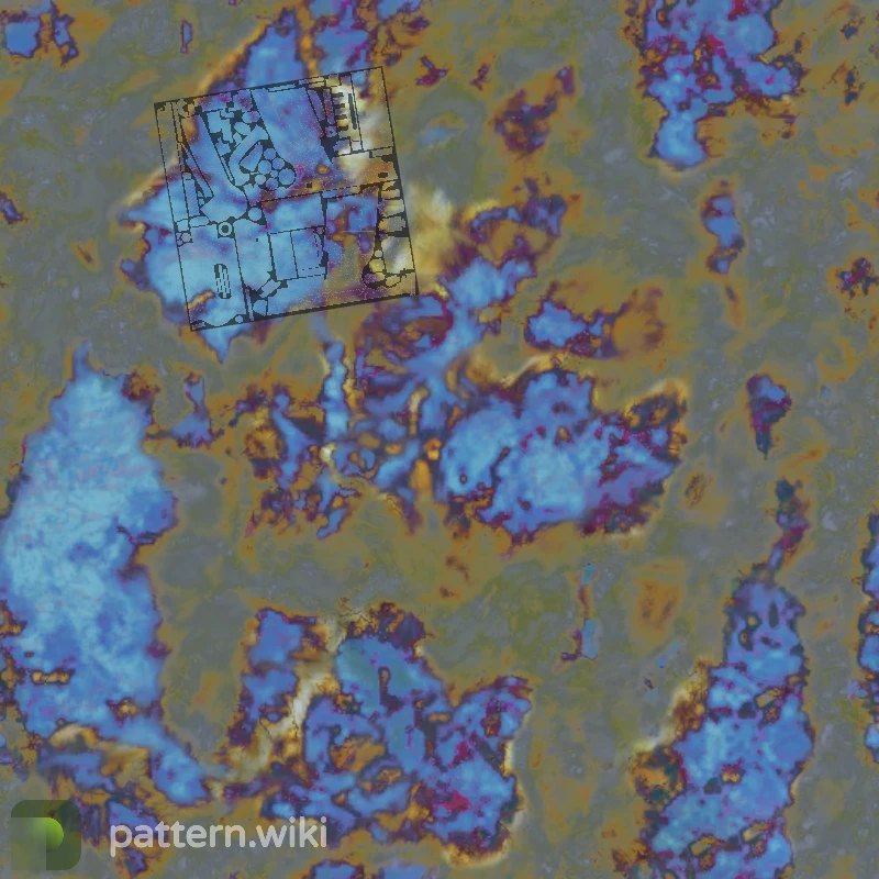 Five-SeveN Case Hardened seed 985 pattern template