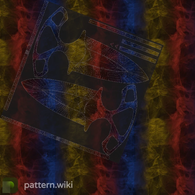 Shadow Daggers Marble Fade seed 252 pattern template