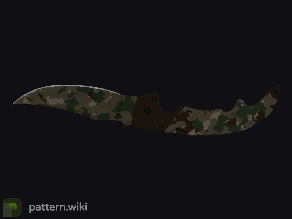 Falchion Knife Forest DDPAT seed 493