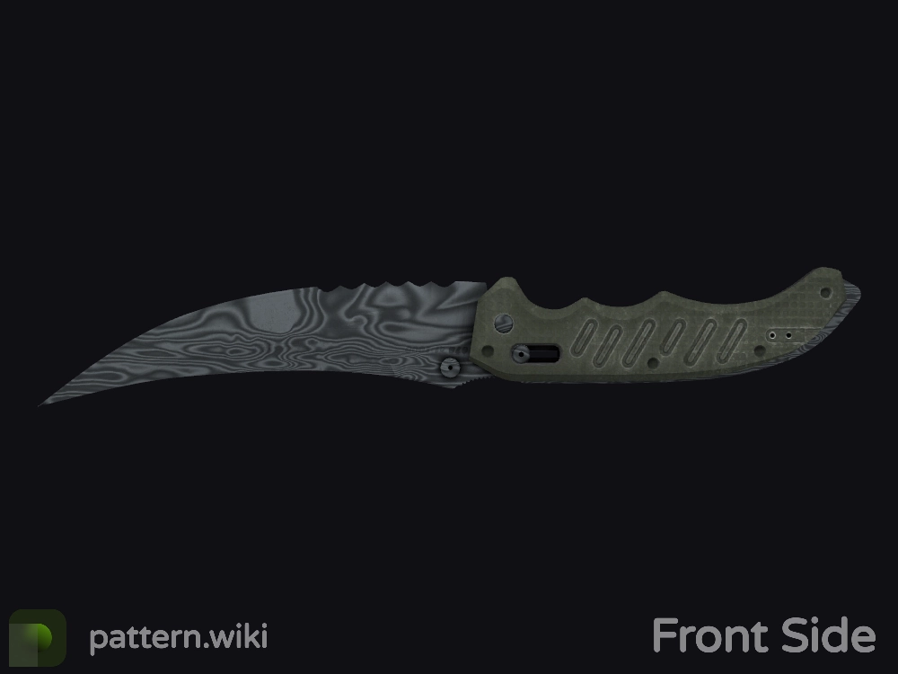 Flip Knife Damascus Steel seed 2