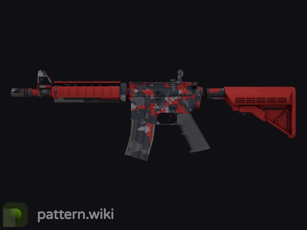 M4A4 Red DDPAT seed 282