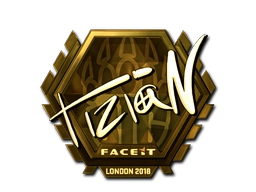 Sticker tiziaN (Gold) | London 2018 preview