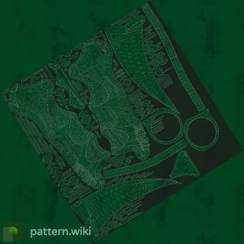 Karambit Gamma Doppler seed 6 pattern template