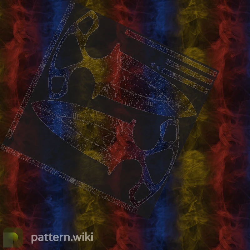 Shadow Daggers Marble Fade seed 4 pattern template