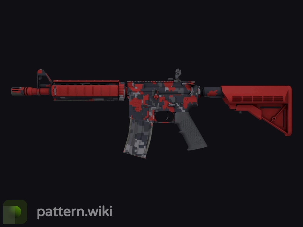 M4A4 Red DDPAT seed 793