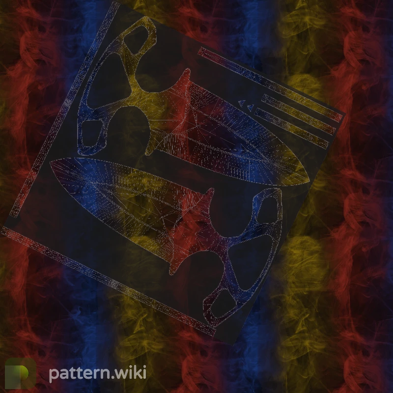 Shadow Daggers Marble Fade seed 246 pattern template