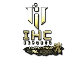 Sticker IHC Esports (Gold) | Antwerp 2022 preview